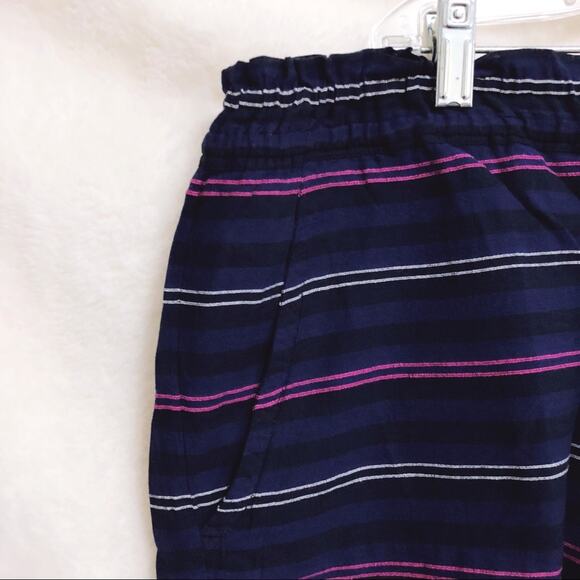 LOFT Black Beach Striped Side Tie Shorts - Picture 5 of 8